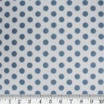 (image for) Blue Polka Dots Patterned Cross Stitch Fabric