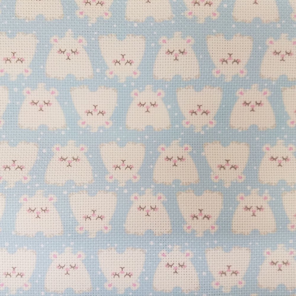 (image for) Christmas Creatures Patterned Cross Stitch Fabric