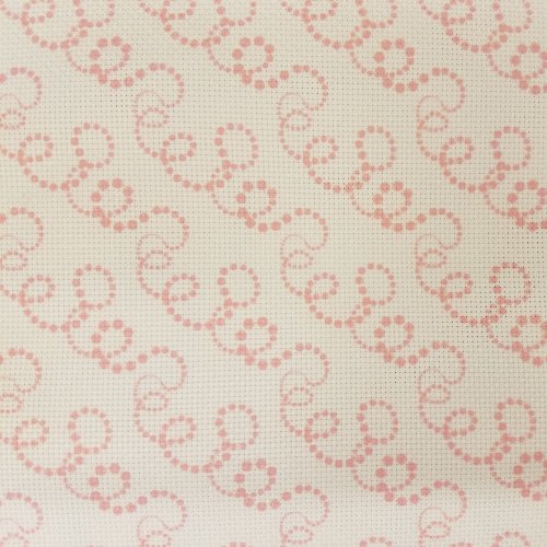 (image for) Christmas Swirls Patterned Cross Stitch Fabric