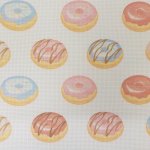 (image for) Donut Time Patterned Cross Stitch Fabric