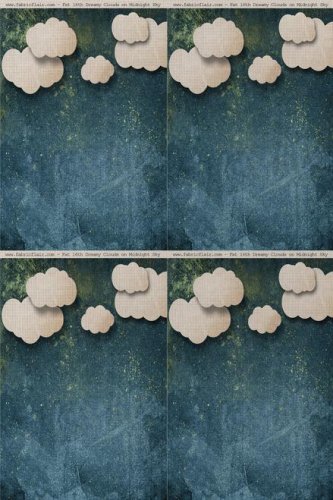 (image for) Dreamy Clouds Patterned Cross Stitch Fabric
