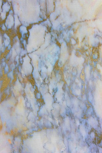 (image for) Baby Blue & Gold Marble Patterned Cross Stitch Fabric