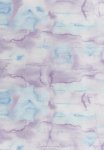 (image for) Blue And Purple Watercolor Patterned Cross Stitch Fabric
