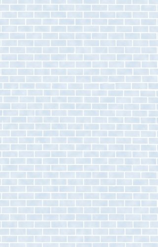 (image for) Brick Wall Baby Blue Large Patterned Cross Stitch Fabric