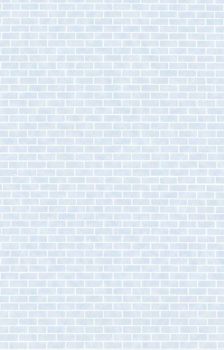 (image for) Brick Wall Baby Blue Small Patterned Cross Stitch Fabric