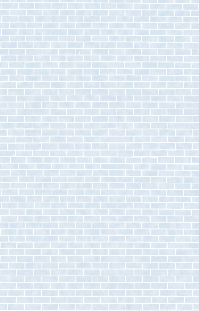 (image for) Brick Wall Baby Blue Small Patterned Cross Stitch Fabric