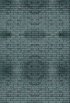 (image for) Brick Wall Cadet Blue Patterned Cross Stitch Fabric