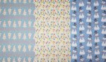 Christmas Trio Patterned Cross Stitch Fabric (image for) Christmas Trio Patterned Cross Stitch Fabric