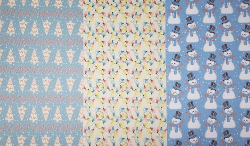 (image for) Christmas Trio Patterned Cross Stitch Fabric