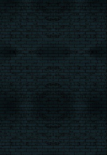 (image for) Brick Wall Dark Cadet Blue Patterned Cross Stitch Fabric