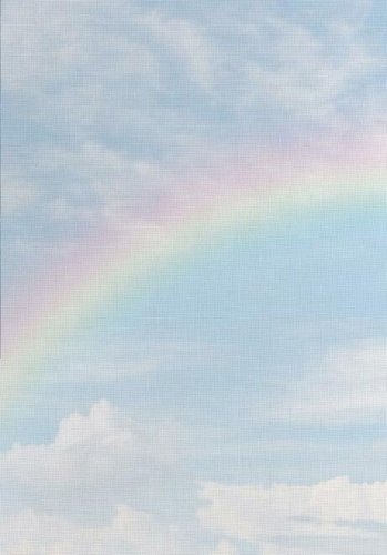 (image for) English Rainbow Patterned Cross Stitch Fabric