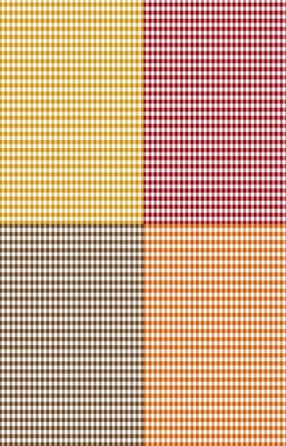 (image for) Fall Gingham Medley Patterned Cross Stitch Fabric