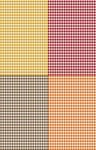 (image for) Fall Gingham Medley Patterned Cross Stitch Fabric