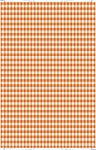 (image for) Fall Orange Gingham Patterned Cross Stitch Fabric
