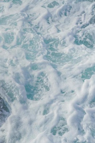 (image for) Foamy Sea Patterned Cross Stitch Fabric