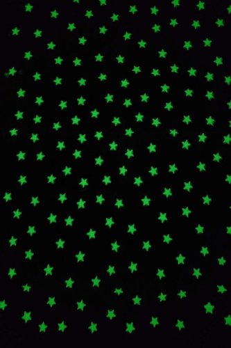 (image for) Glow In The Dark Stars Patterned Cross Stitch Fabric