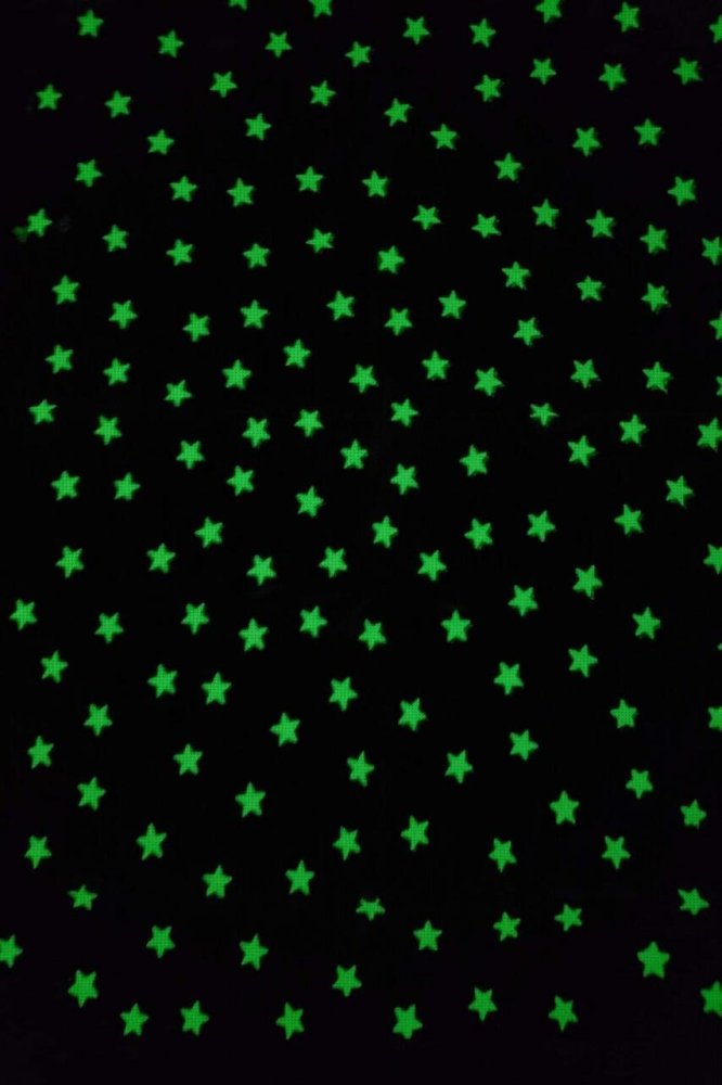 (image for) Glow In The Dark Stars Patterned Cross Stitch Fabric