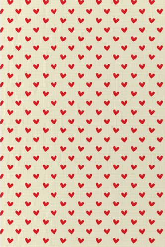 (image for) Hearts On Cream Patterned Cross Stitch Fabric