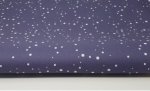(image for) Navy With White Snow Patterned Cross Stitch Fabric