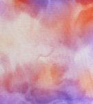 (image for) Watercolors Purple And Orange Patterned Cross Stitch Fabric