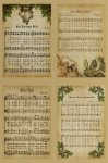 (image for) Vintage Christmas Carols Medley Patterned Cross Stitch Fabric