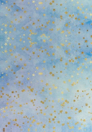 (image for) Watercolor Dreams On Blue Patterned Cross Stitch Fabric