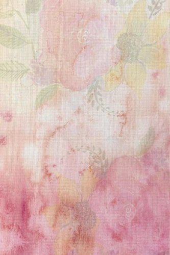 (image for) Flower Champagne Patterned Cross Stitch Fabric