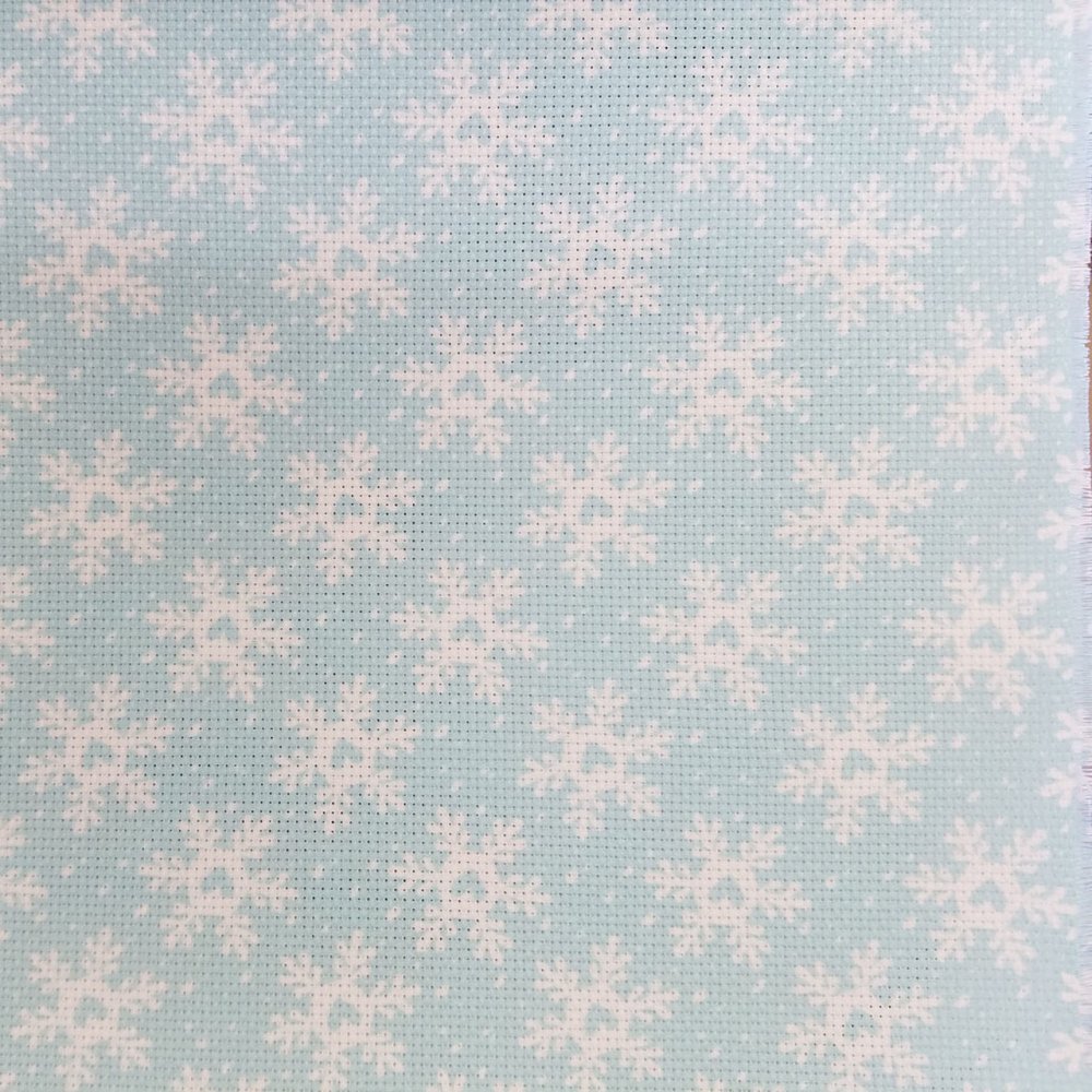 (image for) Funky Snowflakes Patterned Cross Stitch Fabric