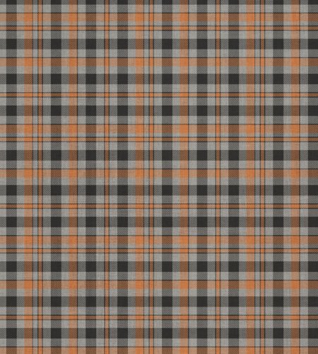 (image for) Halloween Check Patterned Cross Stitch Fabric