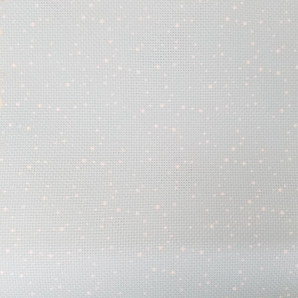 (image for) Snow On Blue Patterned Cross Stitch Fabric