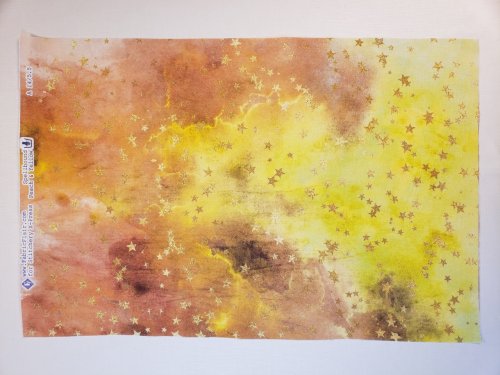 (image for) Spellbound In Peach And Yellow Patterned Cross Stitch Fabric