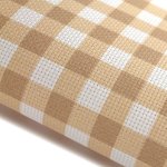 (image for) Stone Gingham Patterned Cross Stitch Fabric
