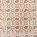 (image for) Sweet Things On Pink Patterned Cross Stitch Fabric