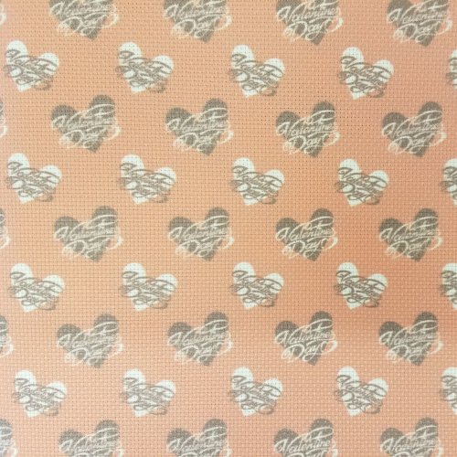 (image for) Valentine's Day Patterned Cross Stitch Fabric