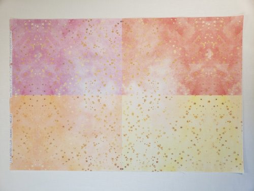 (image for) Watercolor Dreams 2 Medley Patterned Cross Stitch Fabric