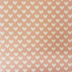 (image for) White Hearts On Red Patterned Cross Stitch Fabric