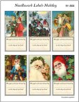 Cross Stitch Gift Tags Needlework Labels Holiday Christmas No.24
