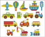 Bright Color Vehicles Mini Collection