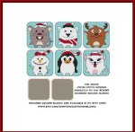 Rolly Polly Animals & Snowman Rounded Squares