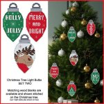 Christmas Light Bulb Ornaments Set 2