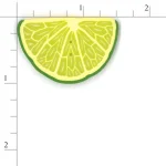 (image for) Half Lime Slice - X-Large