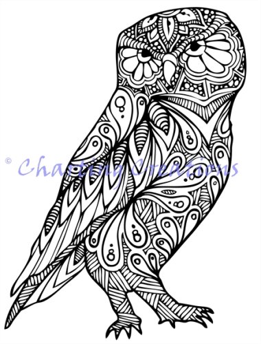 Zentangle Owl Silhouette Zentangle Owl Silhouette [SS0115 Zentangle Owl Silhouette Zentangle Owl Silhouette [SS0115