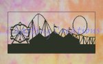 Amusement Park Silhouette (image for) Amusement Park Silhouette
