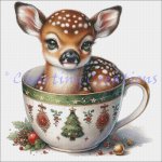 (image for) Baby Animals In Mugs - Fawn
