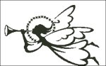 (image for) Christmas Angel Silhouette