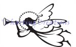 (image for) Christmas Angel Silhouette