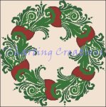 Christmas Wreath Silhouette (image for) Christmas Wreath Silhouette