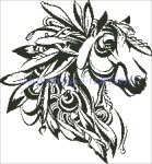 (image for) Feathered Horse Silhouette