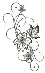 (image for) Floral Butterfly Silhouette