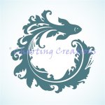 (image for) Gold Fish Swirl Silhouette